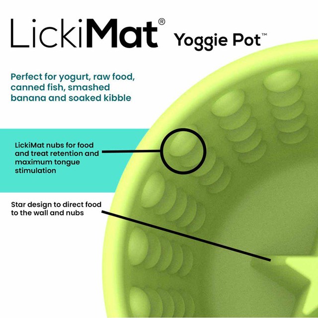 Lickimat Yoggie Pot - Lyseblå