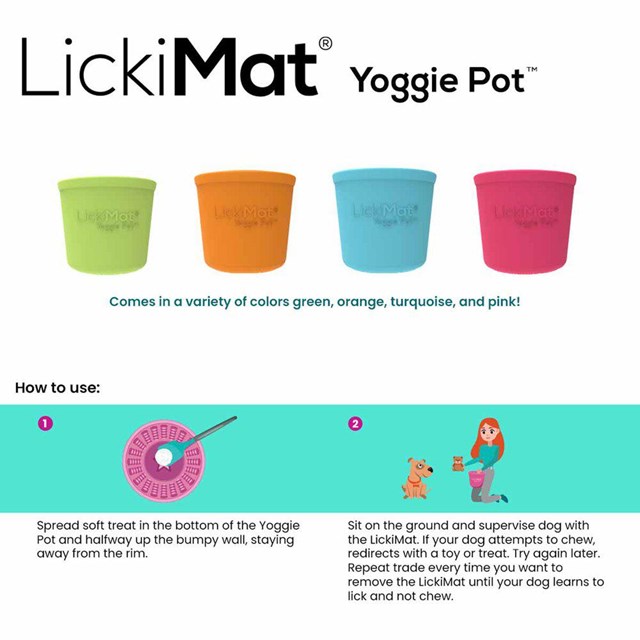 Lickimat Yoggie Pot - Oransje