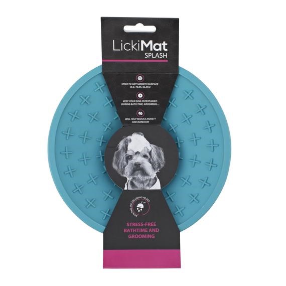 LickiMat Splash Lyseblå Hundeskål Med Sugekopp