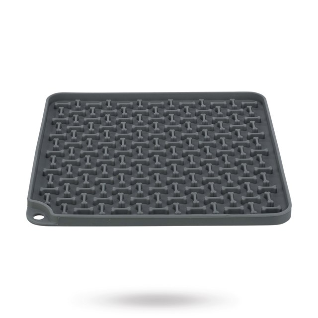 Lick'n'Snack Lick mat 20x20 - Grey