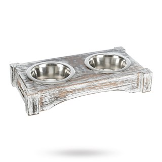 Matbar Hvitt Tre/rustfritt Stål