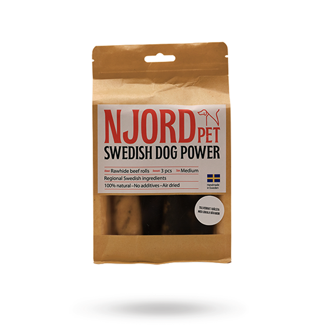 Njord Pet Beef Roll Medium 3-pack