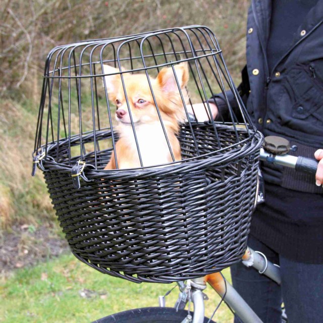 Dog Bicycle Basket up to 5 kg - black
