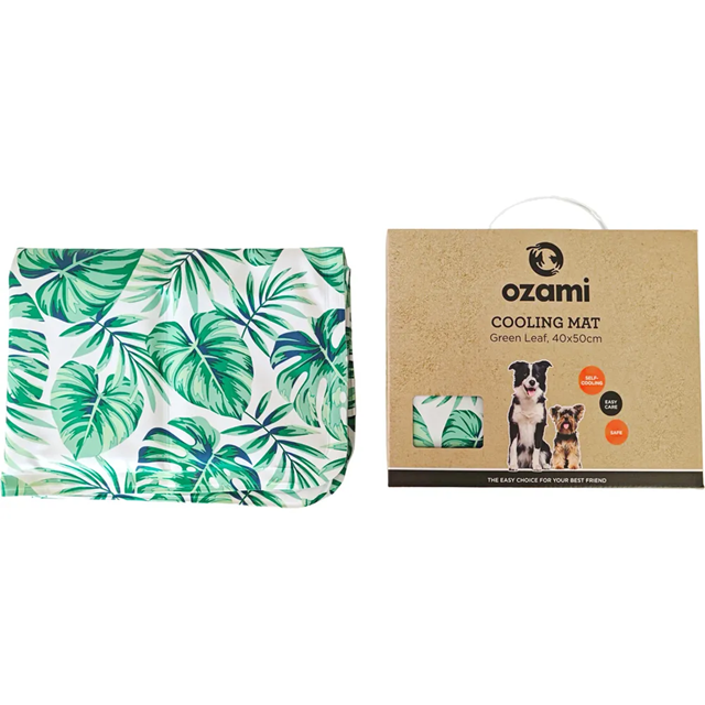 Ozami Cooling Mat Kjølematte - Green Leaf