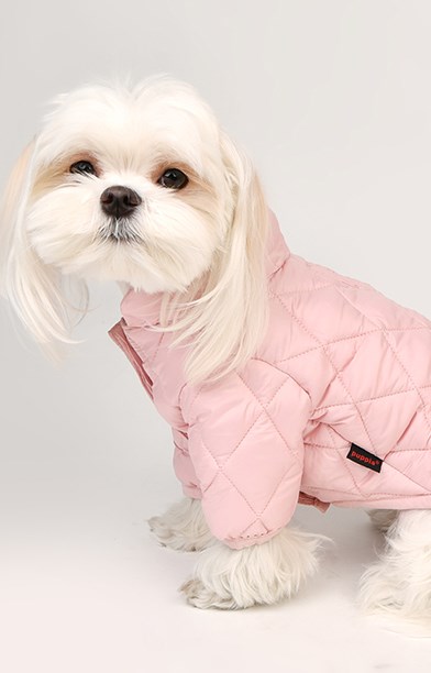 Cotton Candy Hundejakke - Rosa