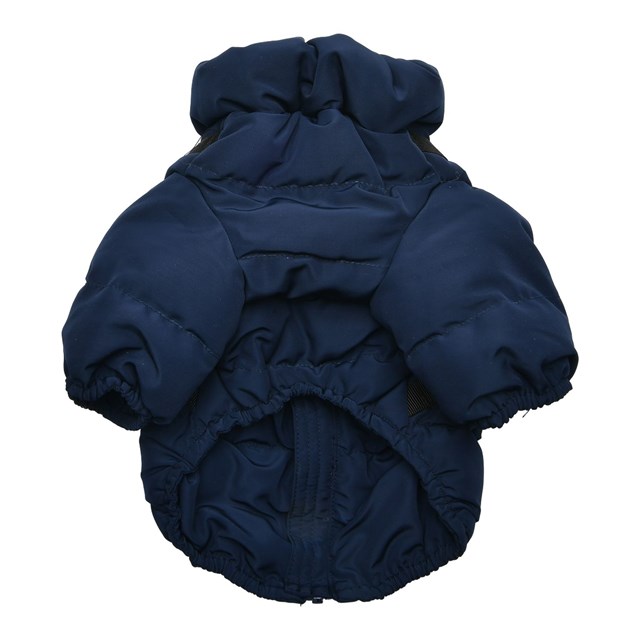 Soft Jumper Navy Hundedekken Med Integrert Sele