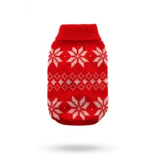 Red Snowflake Knitted Sweater