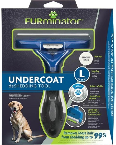 Furminator Deshedding Tool - For større hunder med kort pels