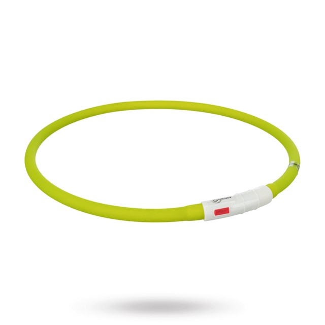 Trixie Flash Light Ring USB - Grønn