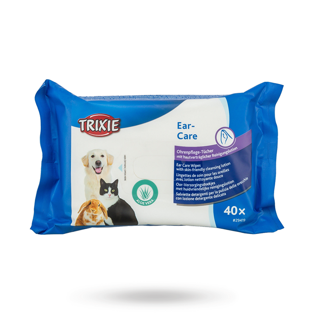 Våtservietter for ørerengjøring med Aloe Vera – 40 stk