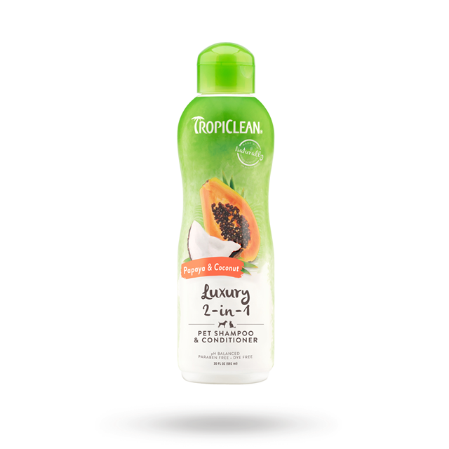 Tropiclean Papaya & Coconut Luxury Sjampo & Balsam 2in1 355 ml
