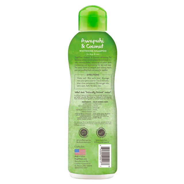 TropiClean Sjampo Whitening Awapuhi Coconut 355ml