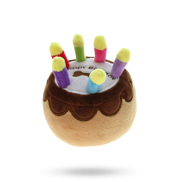 Birthday Pupcake Plush & Squeaky Hundeleke
