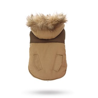 Faux Fur Brown Two Tone Parka