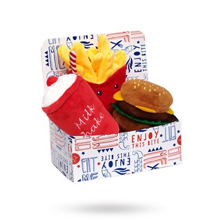 Hamburger Meal Deal Box Hundeleke