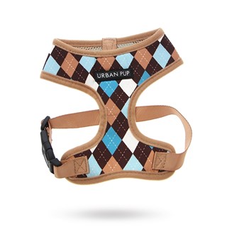 Brown & Blue Argyle - Hundesele