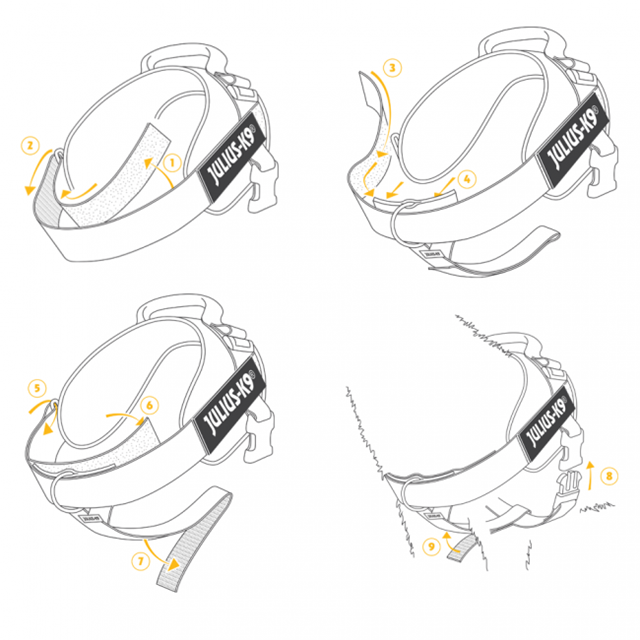 K9 IDC Front Control Y-Belt